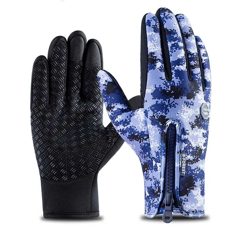 Touchscreen Fishing Gloves Full Finger Neoprene PU Breathable Leather Warm Pesca