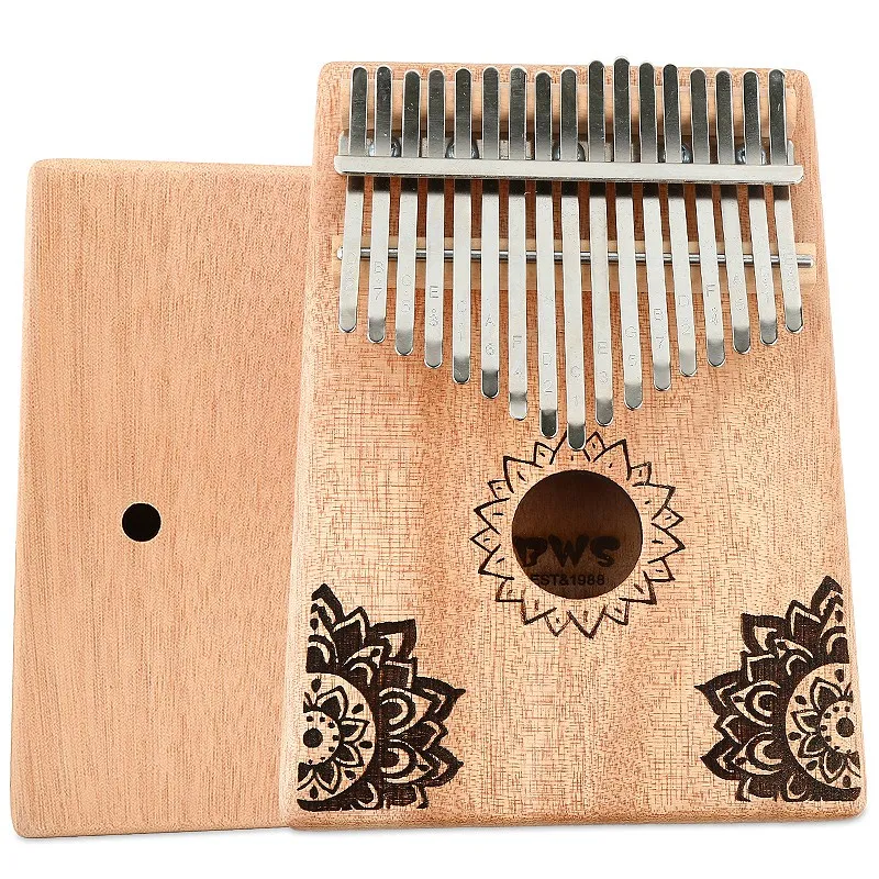 17 ключ калимба Африканский твердый деревянный палец пианино Sanza Mbira Calimba играть с гитарой деревянные музыкальные инструменты