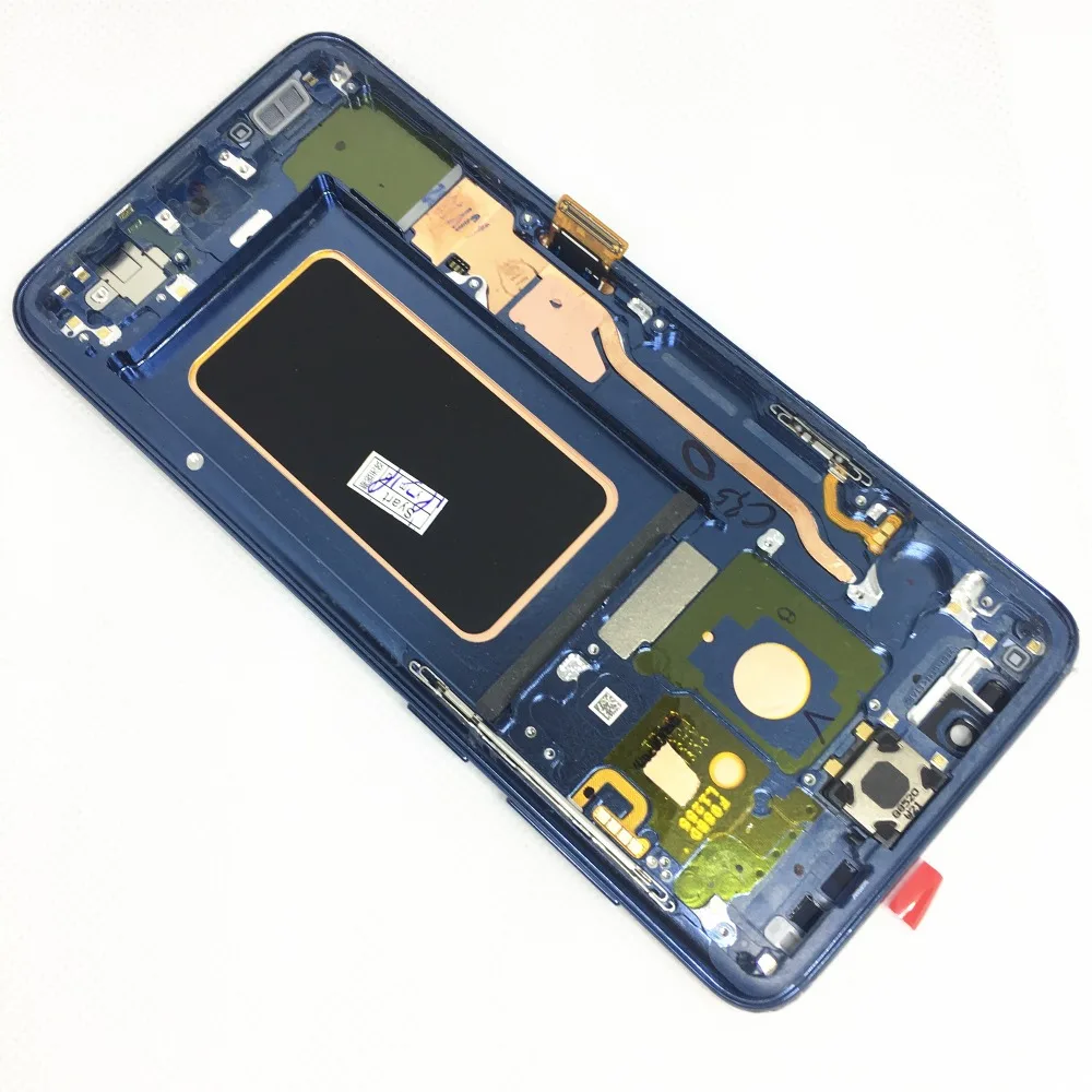 Супер AMOLED ЖК-дисплей для samsung Galaxy S9 S9 Plus S9+ lcd кодирующий преобразователь сенсорного экрана в сборе с рамкой для S9 S9+ lcd s