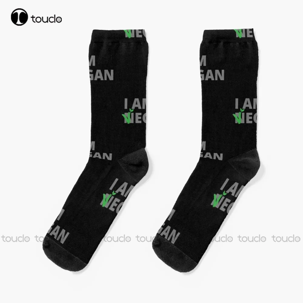 

I Am Vegan | Negan | Twd Socks Cozy Socks Thanksgiving Christmas New Year Gift Unisex Adult Teen Youth Socks Custom Funny Sock