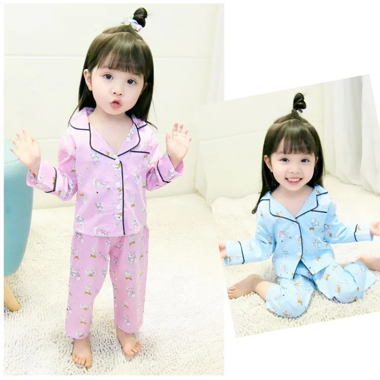

2018 Spring And Autumn New Style Childrenswear Girls Korean-style Cute Pajamas Suit Tracksuit Girls Fashion