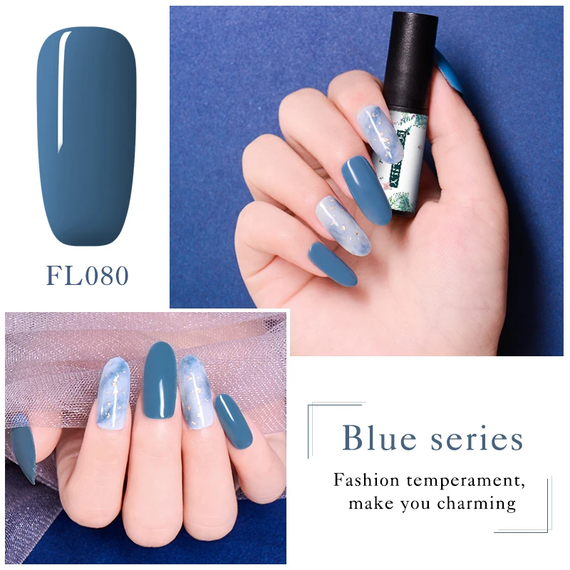 Гель лак для ногтей FOUR LILY серии Blue 5 мл Полупостоянный УФ/светодиодный 6