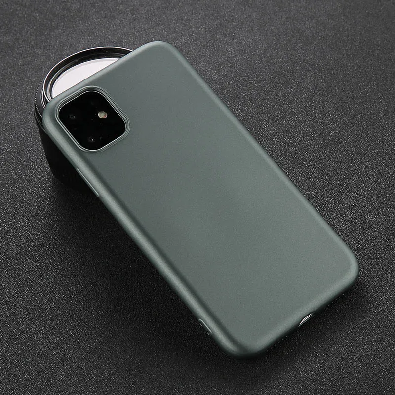 Силиконовый однотонный чехол для iPhone XS 11 Pro MAX XR X XS Max Candy, чехол для телефона s для iPhone 11 7 6 6S 8 Plus, мягкий чехол