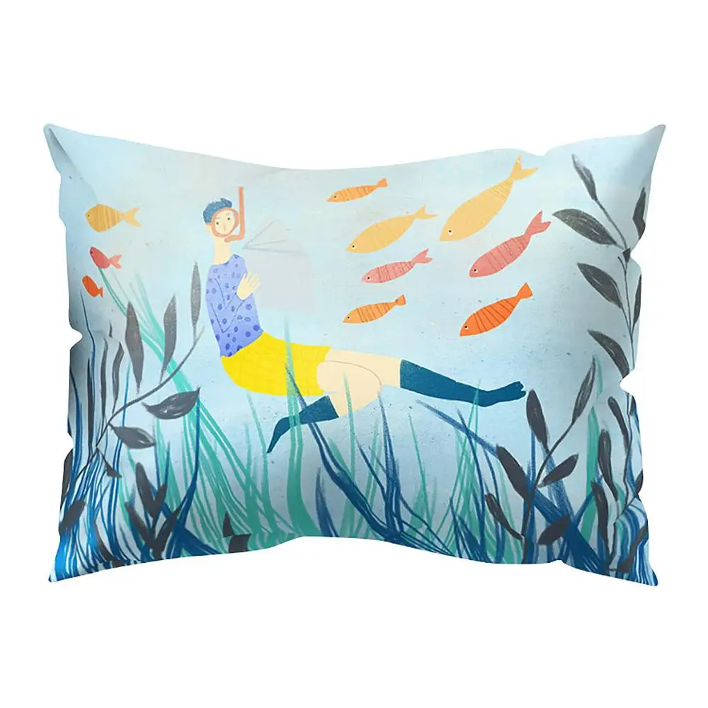 pillow case Персик крышка 30x50 см печатные подушки Чехол для подушки из сатина/Чехол рождественское письмо Подушка Чехол zijden kussensloop 30D4 - Цвет: pillow case