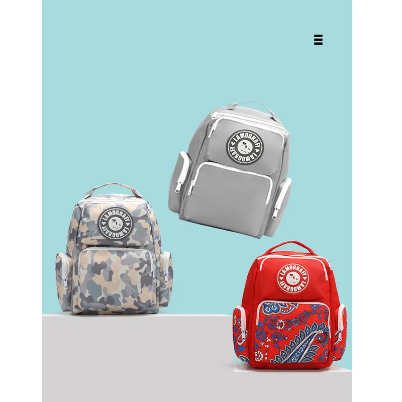 

New fashion women's bag maternal and child package shoulder portable multi-function large capacity printing mother bag