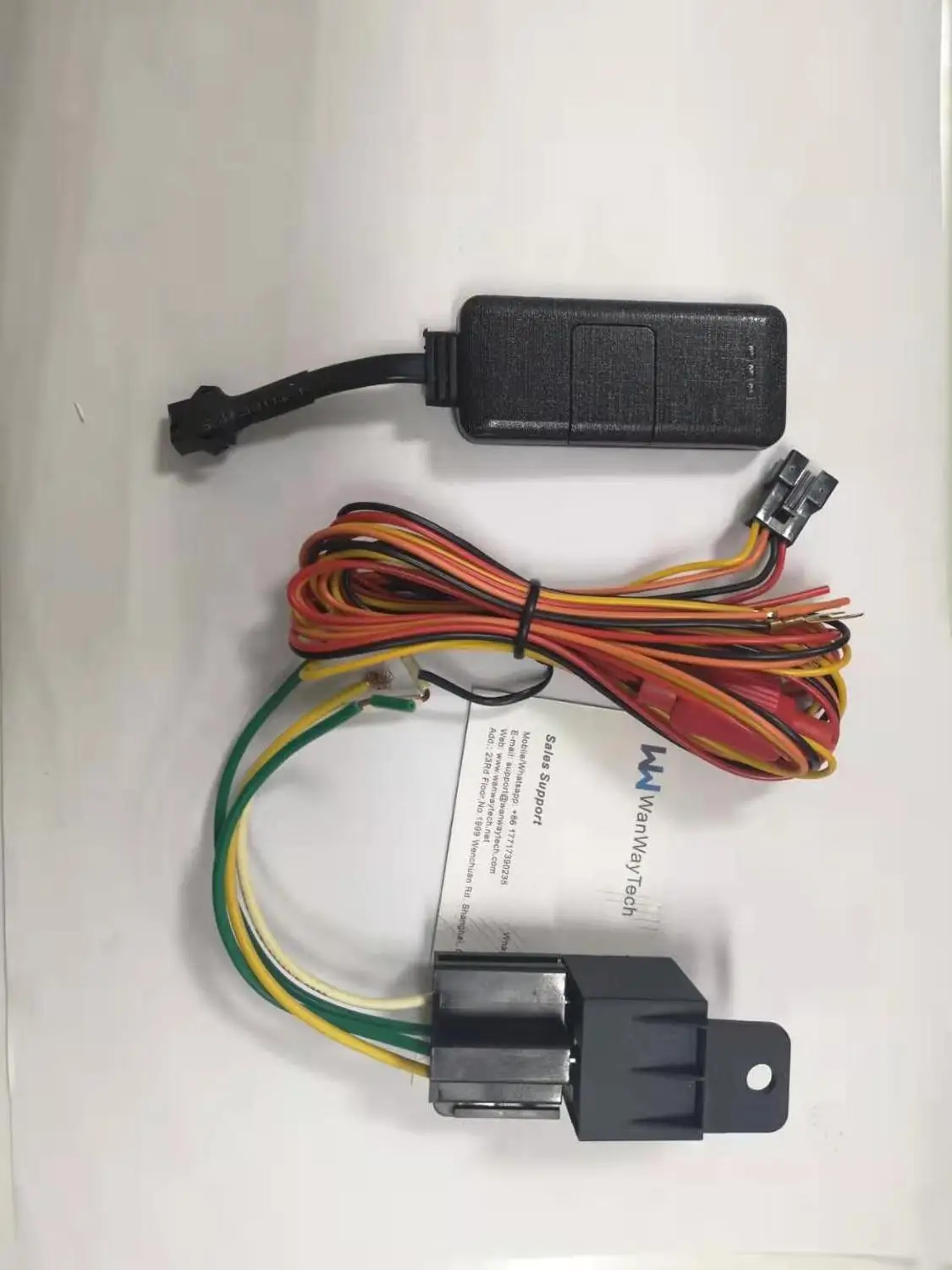 WanWayTech gps трекер EV02 устройство положения автомобиля сигнализация защита с gps отслеживанием платформы для автомобиля мотоцикла грузовика - Цвет: with relay