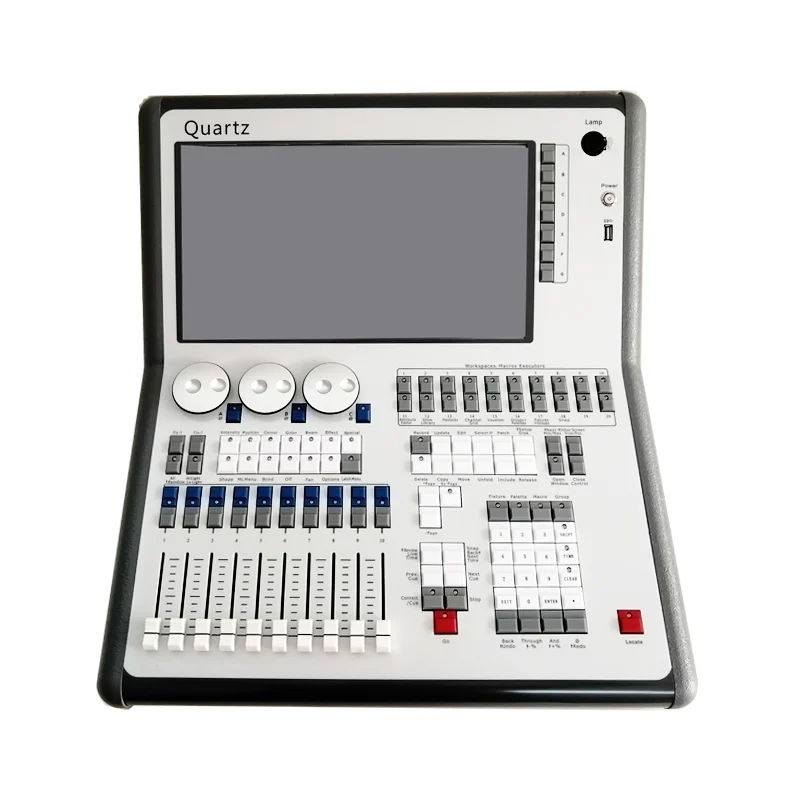

Quartz controller dmx512 V11.1/11.0 version touch screen console with flightcase i5 CPU