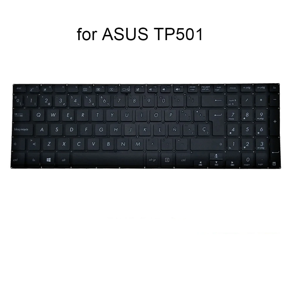 Клавиатура с испанской раскладкой для ноутбука ASUS VivoBook Flip 15 TP501 TP501UA TP510UAM TP510UQK TP501UB