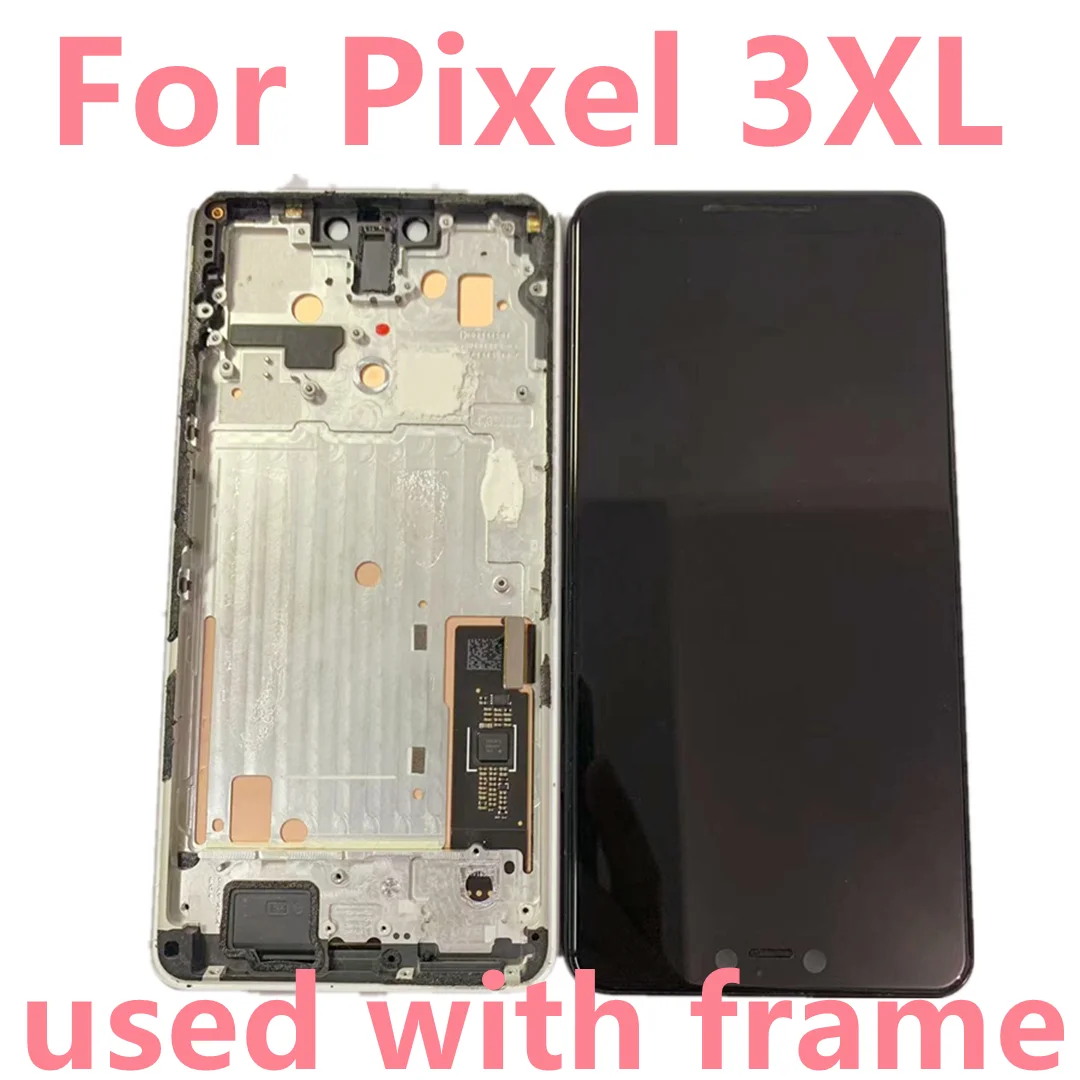 Оригинальный Amoled-экран для Google Pixel 3XL ЖК-дисплей с рамкой сенсорный дигитайзер