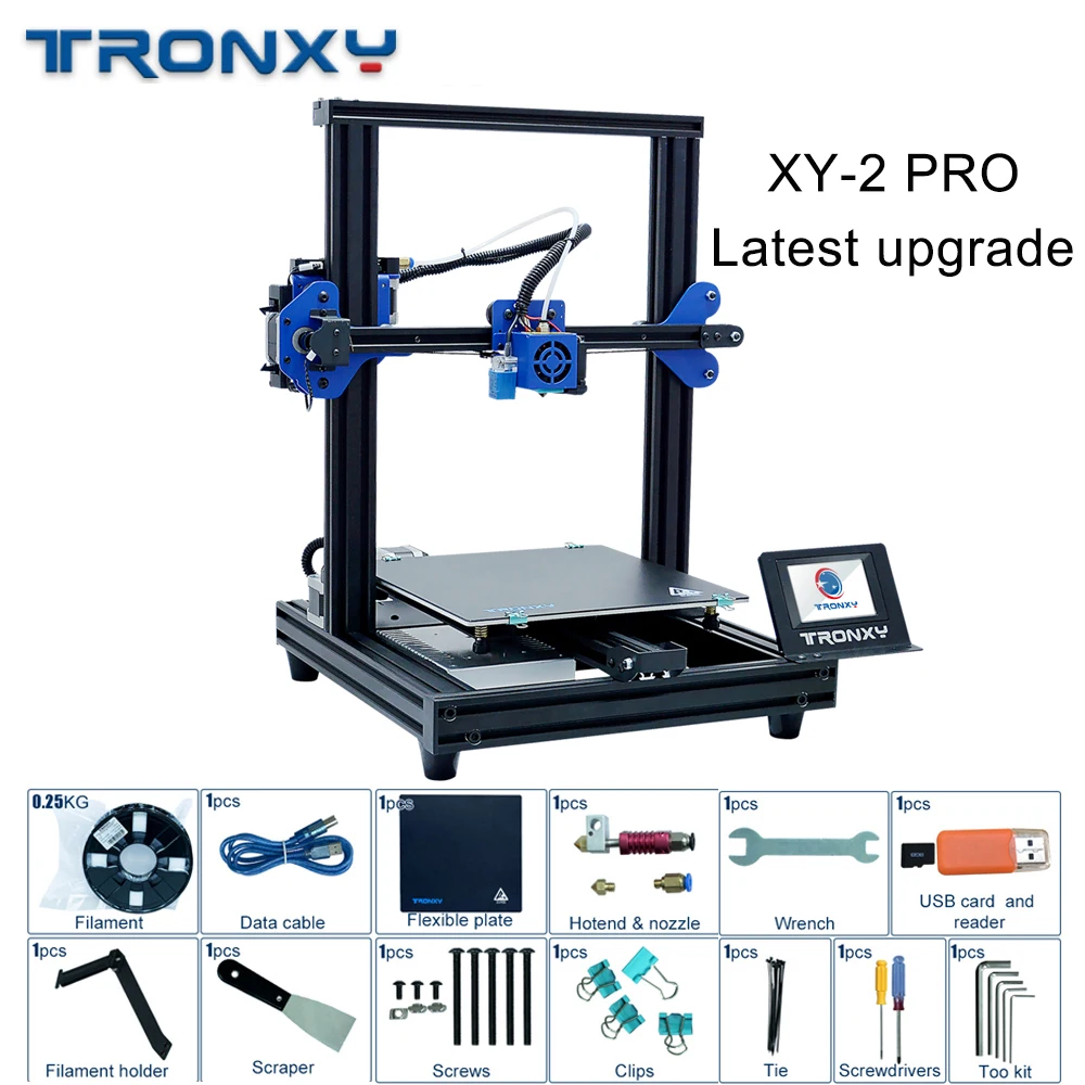 #Special Offers 2019 Tronxy Latest upgrade XY-2 PRO 3D Printer DIY Kits Resume Power Failure Printing Fast Assembly High Precision Auto Leveling #Special Offers 2019 Tronxy Latest upgrade XY-2 PRO 3D Printer DIY Kits Resume Power Failure Printing Fast Assembly High Precision Auto Leveling