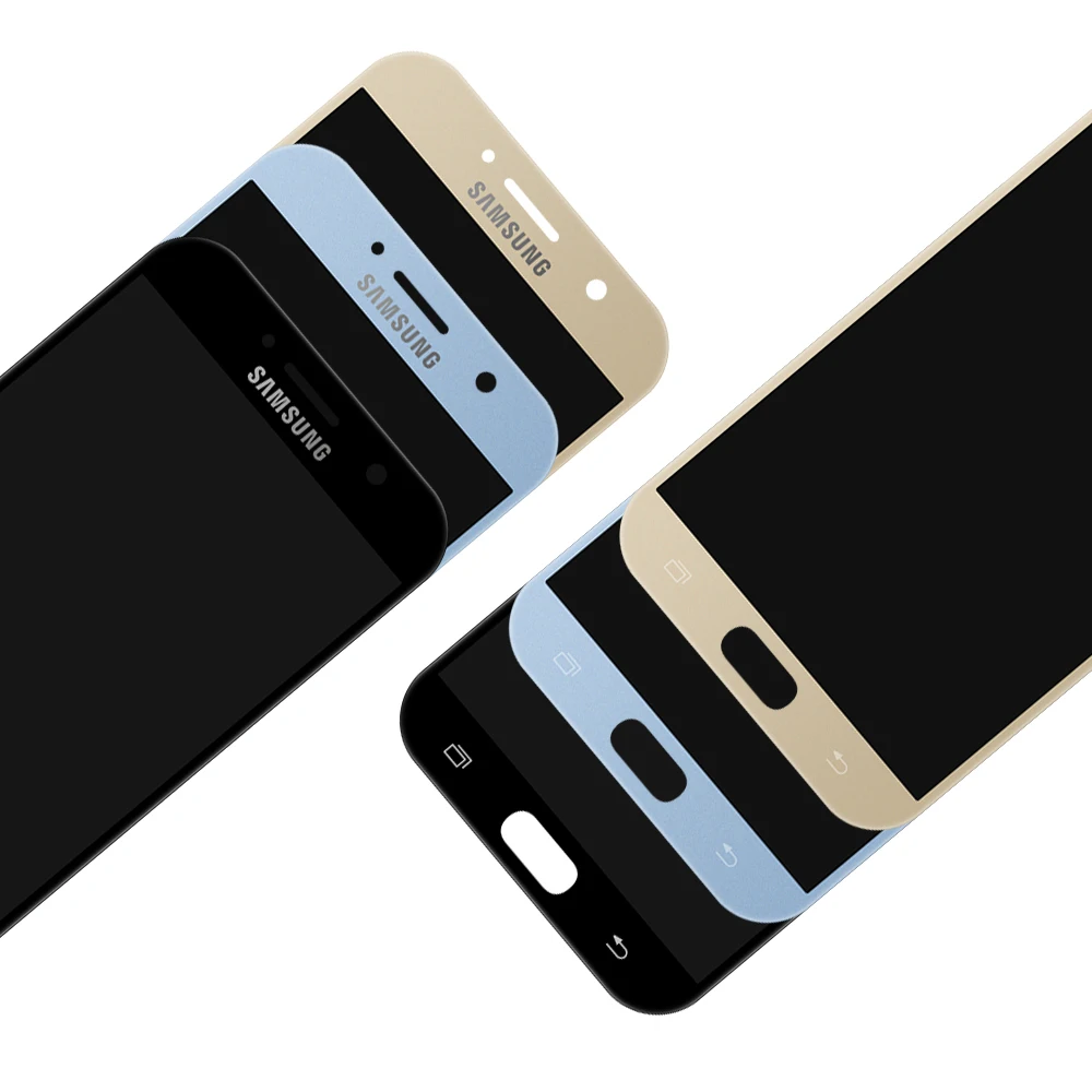 Протестированный дисплей для телефона для Samsung Galaxy A7 A720 A720F A720M ЖК-дисплей s кодирующий преобразователь сенсорного экрана в сборе ЖК-дисплей Замена