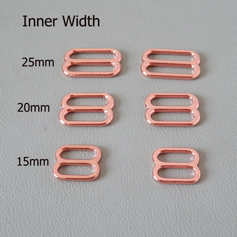 

50Pcs/Lot 15mm 20mm 25mm Metal Slider straps Adjuster Buckle Belt Ring Loop Backpack Webbing Dog Collar Clasp Sewing Accessory