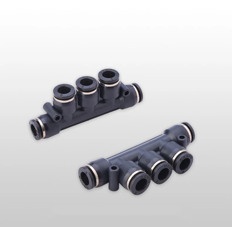 10 шт. Воздушный Пневматический фитинг 5Way One Touch 8mm10mm 6 мм 4mm12mm OD шланг трубка Push In 5 Порт Газа быстро фитинги соединитель муфта