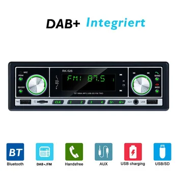 

Car Radio Bluetooth Hands Free Call USB AUX FM Remote Control Clock Radios Music Stereo Autoradio Receiver Card U Disk Machine