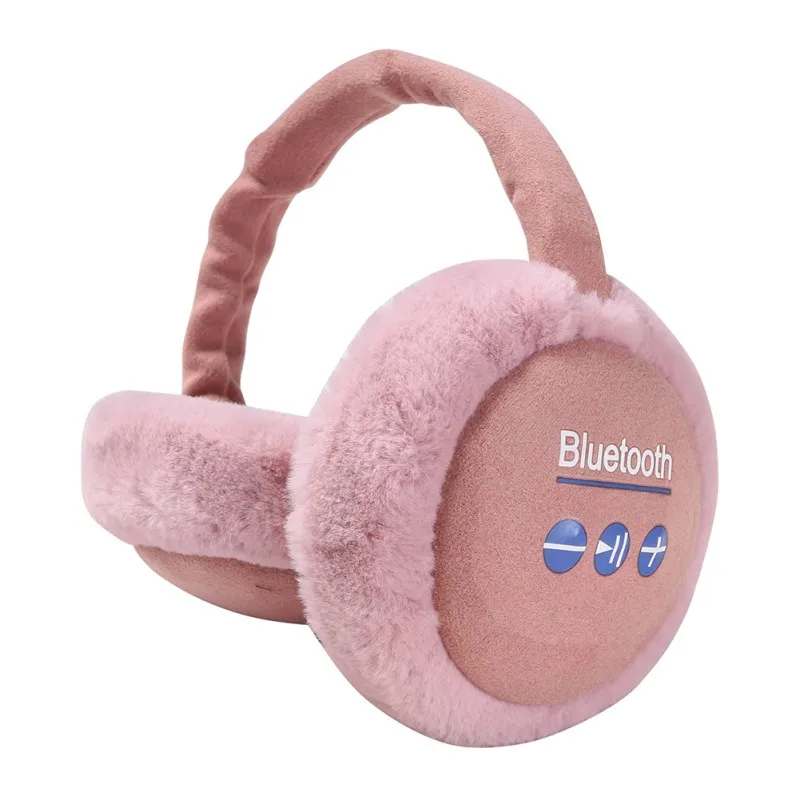 D Многофункциональные плюшевые складные теплые bluetooth-наушники, теплые беспроводные наушники, пушистая гарнитура, зимние ушные грелки - Цвет: D