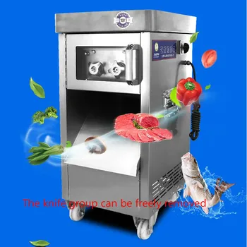 

Electric meat slicer commercial large vertical stainless steel meat cutting machine