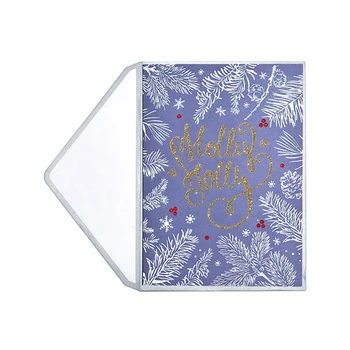 

Happy Holiday Handmade Cards, Decoration Snow Blue Merry Christmas Greeting Cards