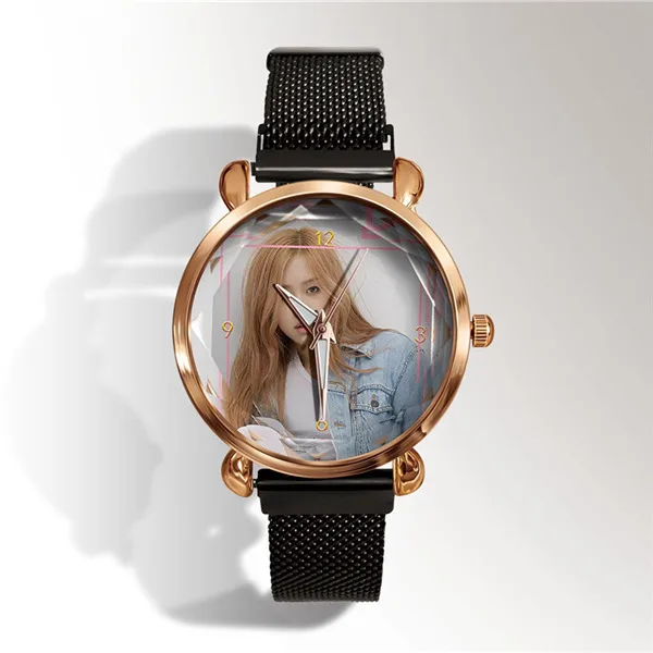 Альбом DIY часы для влюбленных Мода Индивидуальный Логотип Настроить женские наручные часы на заказ фото кварцевые часы Прямая часов Дата - Цвет: 13
