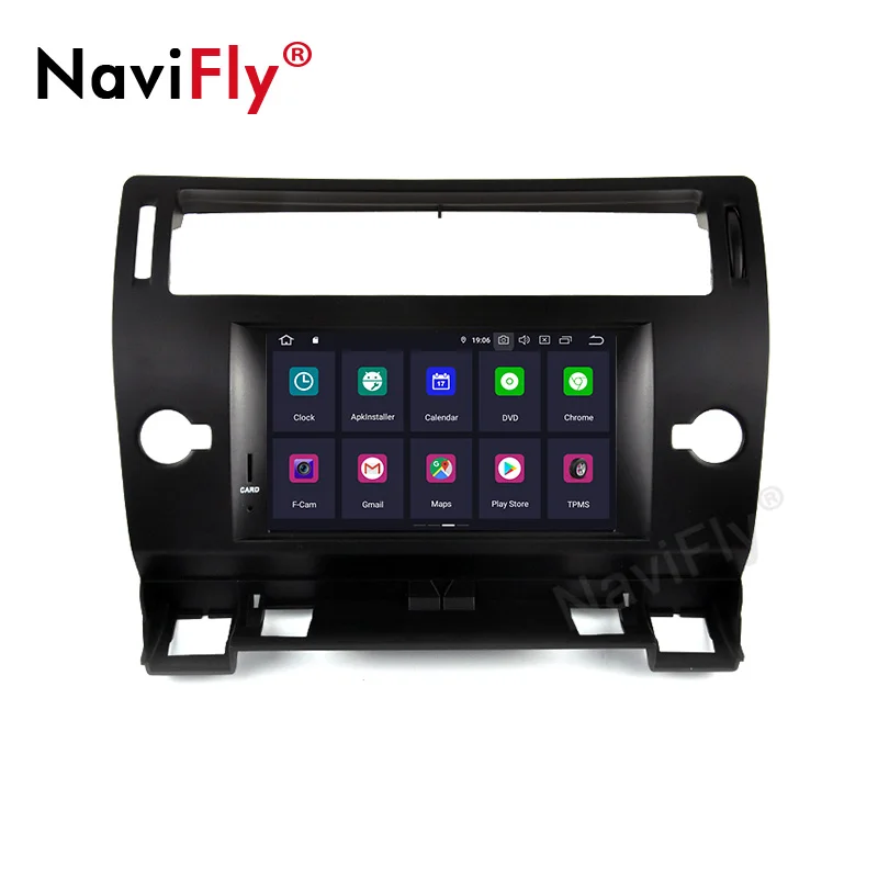 NaviFly Android 9,0 Восьмиядерный PX5 автомобильный dvd-плеер для CITROEN C4 2005-2011 4 Гб ram 64 Гб rom Автомобильный gps навигатор Поддержка Wi-Fi