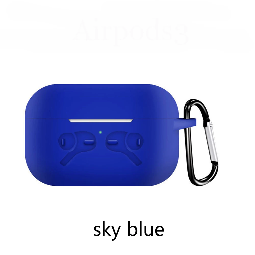 A1 Для AirPods Pro Чехол противоударные устойчивые к царапинам наушники силиконовый защитный чехол для Air Pods Pro чехол s с крючком - Цвет: A1
