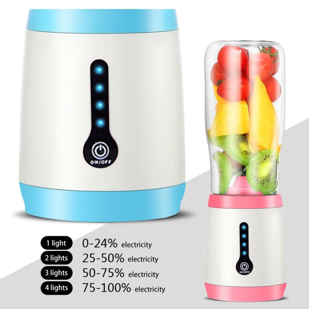 Multifunction 2-in-1 Electric Juice Maker Mini Portable Cup Juicer Blender Grinding Machine Home Kitchen Tool