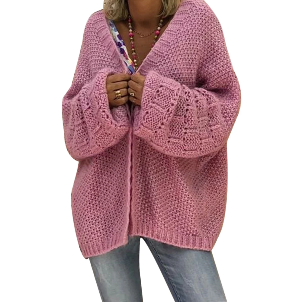 B Pink LOOZYKIT, длинный вязаный кардиган, свитера, топы, осень, женская мода, двойные карманы, с капюшоном, свитеры, Femme Mujer, пальто, уличная одежда - Цвет: B Pink