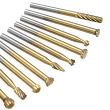 20 шт фасонные фрезы HSS Burr Набор напильников деревообрабатывающие долото для роторного инструмента для рукоделия, моделирования Airfix, дома, ремонта и т. Д