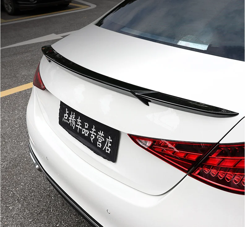 

ABS Paint Car Rear Wing Trunk Lip Spoiler Fits For Mercedes Benz W206 C200 C260 C300 C43 C63 AMG 2021 2022