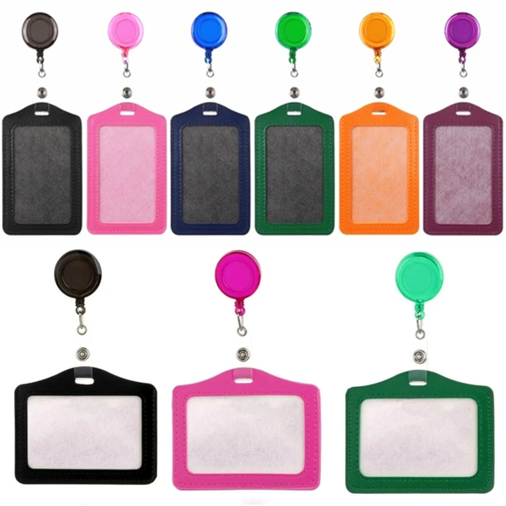 High Quality Horizontal of Vertical Card sleeve Credit Badge Holder  lanyards nurse name tag Accessories id card holder|Badge Holder &  Accessories| - AliExpress