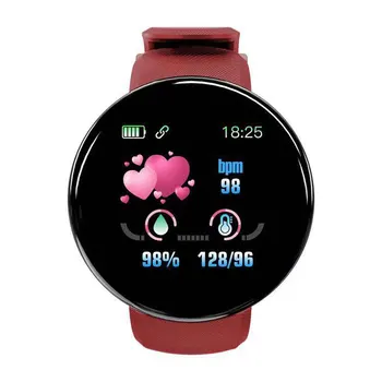 

New Product D18 Round Smart Bracelet Color Screen Sleep Monitoring Waterproof Pedometer Men and Women Sports Smart Bracelet Gift