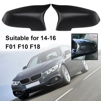 

1 Pair Auto Car Left Right Rearview Mirror Cover Caps for BMW F01 F10 F18 14-16 Rearview Mirror Cover Caps Rearview Mirror Cover