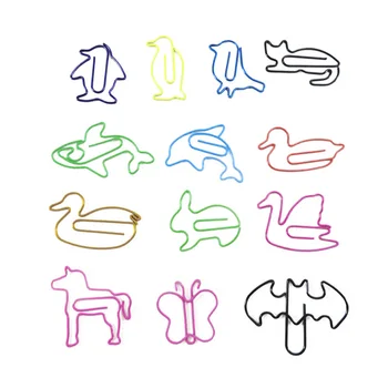 

5pcs/lot Cute Cartoon Animal Shape Paper Clips Creative Interesting Bookmark Clip Memo Clip Random Style