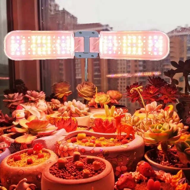 Led Növekedés Izzadászat Teljes Spektrumú Összecsukható, Állítható Növény Növekszik A Beltéri Növények Klipjével Az Üvegházhatású Hidroponikus Termesztés - Image 3