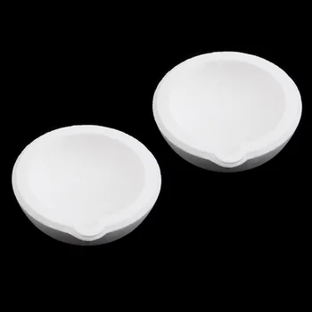 

2xQuartz Silica Melting Crucible Pot Cup Jewelry Casting F/ Gold Silver Refining