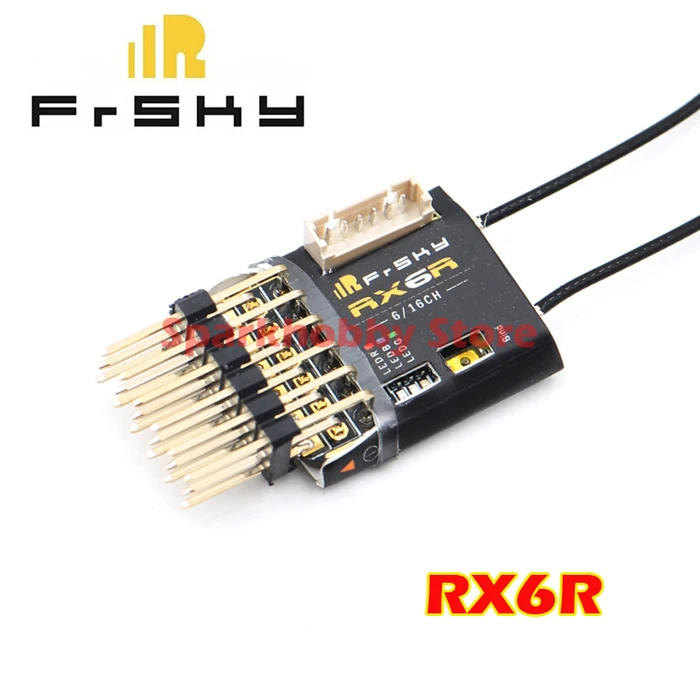 FrSky-RX6R Receptor de telemetria FrSky RX4R RX6R 6/16 disegnado para deslizadores salida 6 pwm ultra pequena y shoser ligera - Цвет: FrSky-RX6R