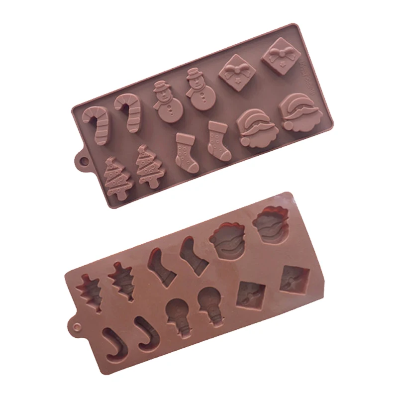 

Chocolate Jelly Pudding Molds for Baking Kitchen Sugarcraft Christmas Fondant Cake Decorating Tools Nonstick Silicone Mold