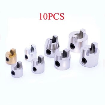 

10PCS Model Nitro Boat Paddle Fork Inner Diameter 3.18/4/4.76/5/6.35mm Metal Drive Dog Fastenning Propeller Spare Parts Toy RC