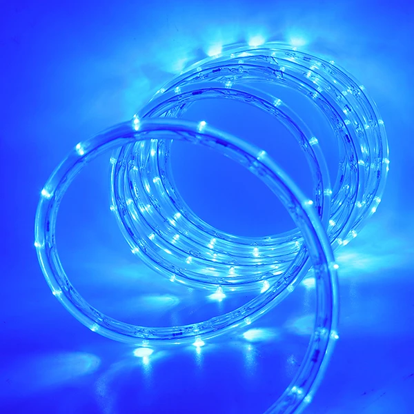 thumbnail image 1 of Guirnalda de luces LED de neón multicolor de 220 V y 240 V con forma de cuerda, resistente al agua, para exteriores, jardín y enchufe europeo, 1 of 5