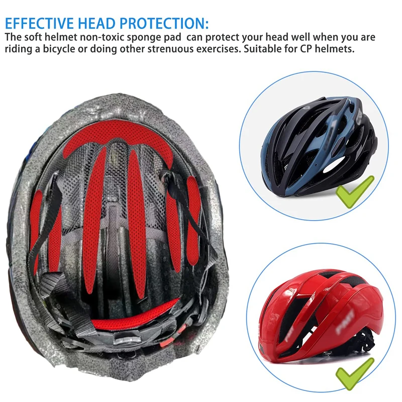 27Pcs~ Helmet Padding Kit Sponge Pad Bike Bicycle Replacement Pads Inner Sealed 