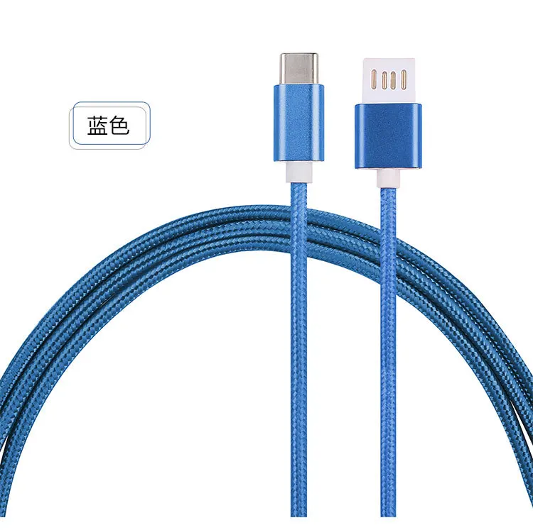 USB Type-c Cable 1M Nylon Weave 3A Fast Charge Usb Cable For Xiaomi Mi9 Huawei Samsung Red Rice Note 7 phone Charging Equipment