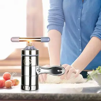 

1piece Household Kitchen Stainless Steel Manual Pasta Pressing Manual Pasta Small Machine Juicer Family Machine Machine Fru K9Z6