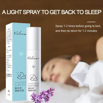 

Best Aromatherapy Calm Deep Sleep Mist Pillow Spray Lavender 75ml Insomnia Lavender Spray Essential Sleep with Therapy Oils U1G4