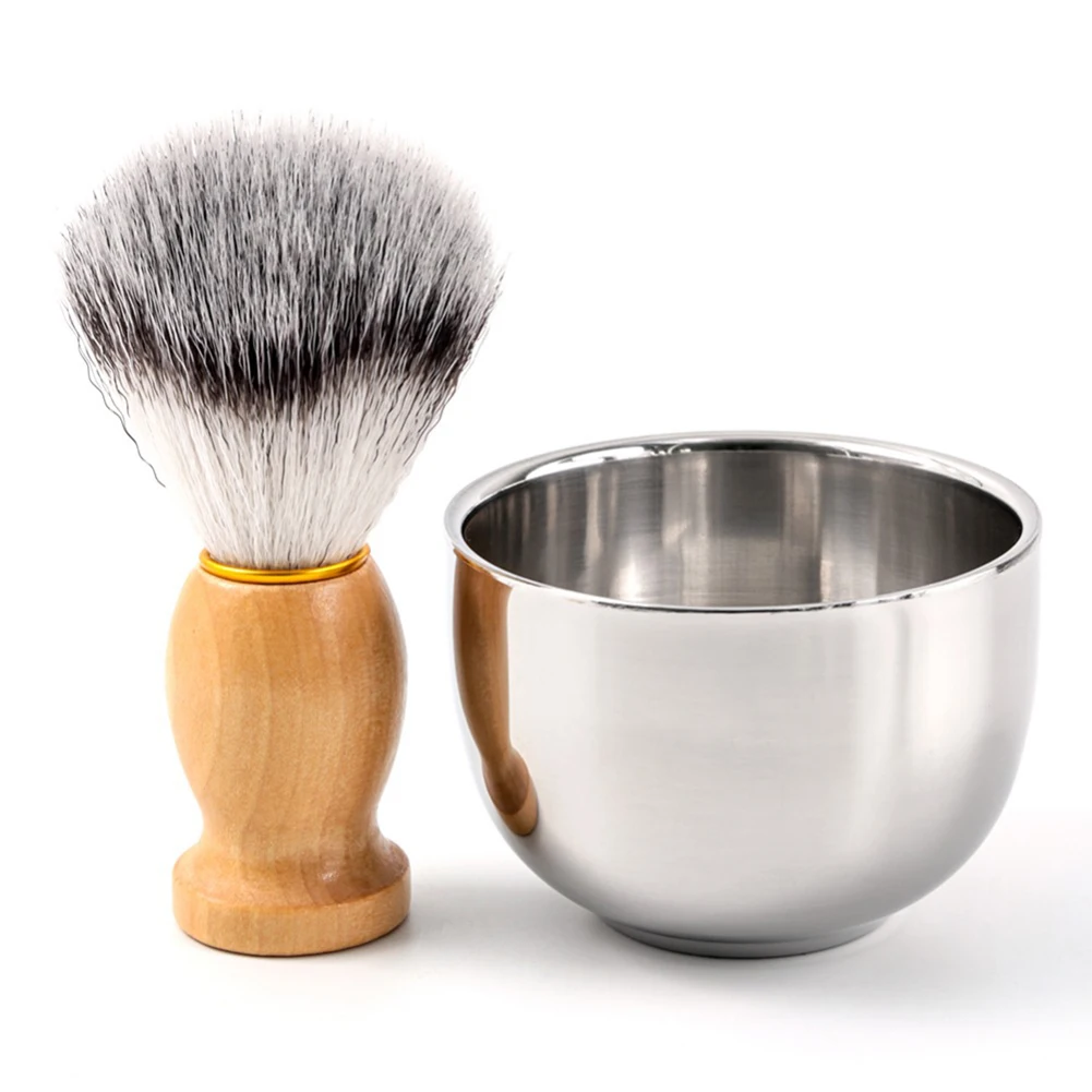 Shaving Brush Set Men Synthetic Badger Hair Brush + Mug + Shaving Soap