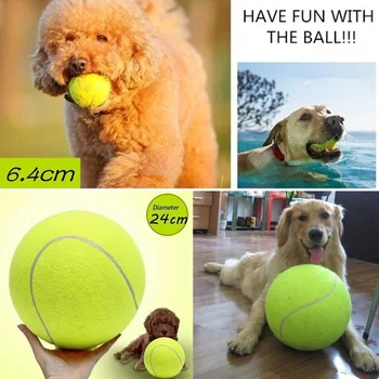 

Diameter 24cm Dog Tennis Ball Giant Pet Toys for Dog Chewing Toy Signature Mega Jumbo Kids Toy Ball For Dog Training Supplies