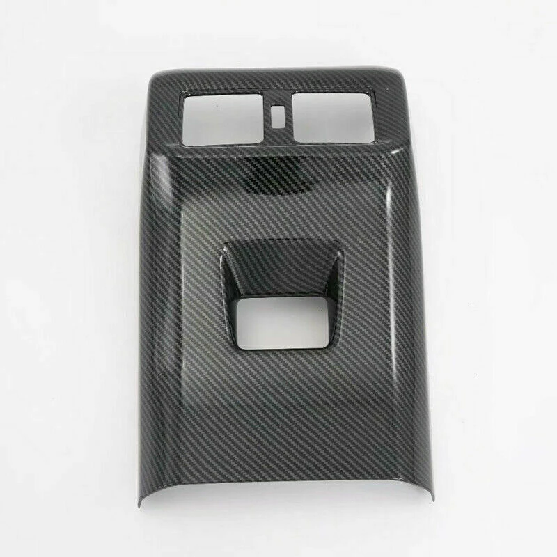 

High Quality ABS Plastic Carbon Fiber Look Rear Seat Air Vent Cover Trim Black New For Toyota Rav4 2019 2020