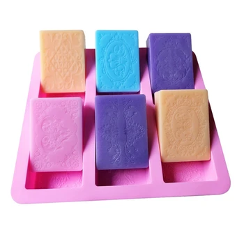 

Soap Mold Silicone Rectangular 3d Craft Handmade DIY Soap Making For Bathroom Candle Resin Mould