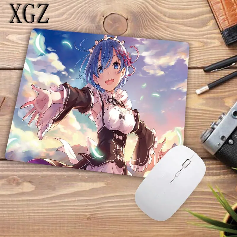 XGZ Re Zero Anime Girl Large Gaming Mouse Pad Lock Edge Mouse Mat Keyboard Pad Desk Mat Table Mat G