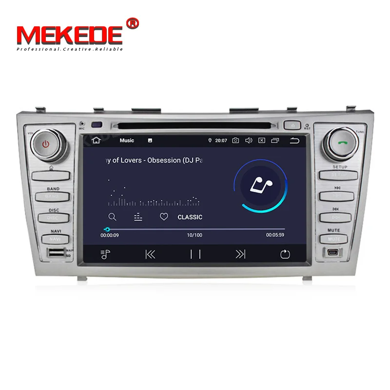 Sale MEKEDE Android9.0 4G RAM 64G ROM RDS Car Multimedia player for toyot camry 2007-2010 Car gps navigator radio RDS wifi 4G 4