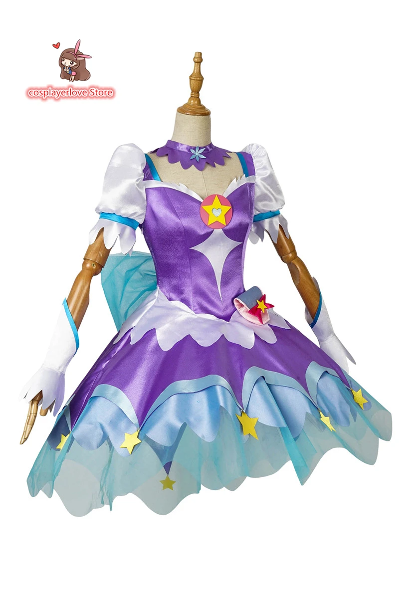 Звездный мерцающий Precure симпатичный милый Cure Selene/Кагуя Мадока косплей костюм сделанный на заказ для Хэллоуина Рождественский Костюм