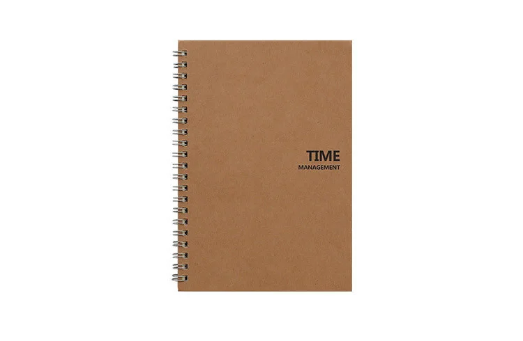 Agenda Retro Coil Notepad Daily Weekly Monthly Planner Organizer PP Cover Time Memo Notebook School Office Stationery